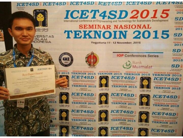 Mahasiswa Teknik Kimia UNPAR Memperoleh Best Paper Award pada ICET4SD 2015