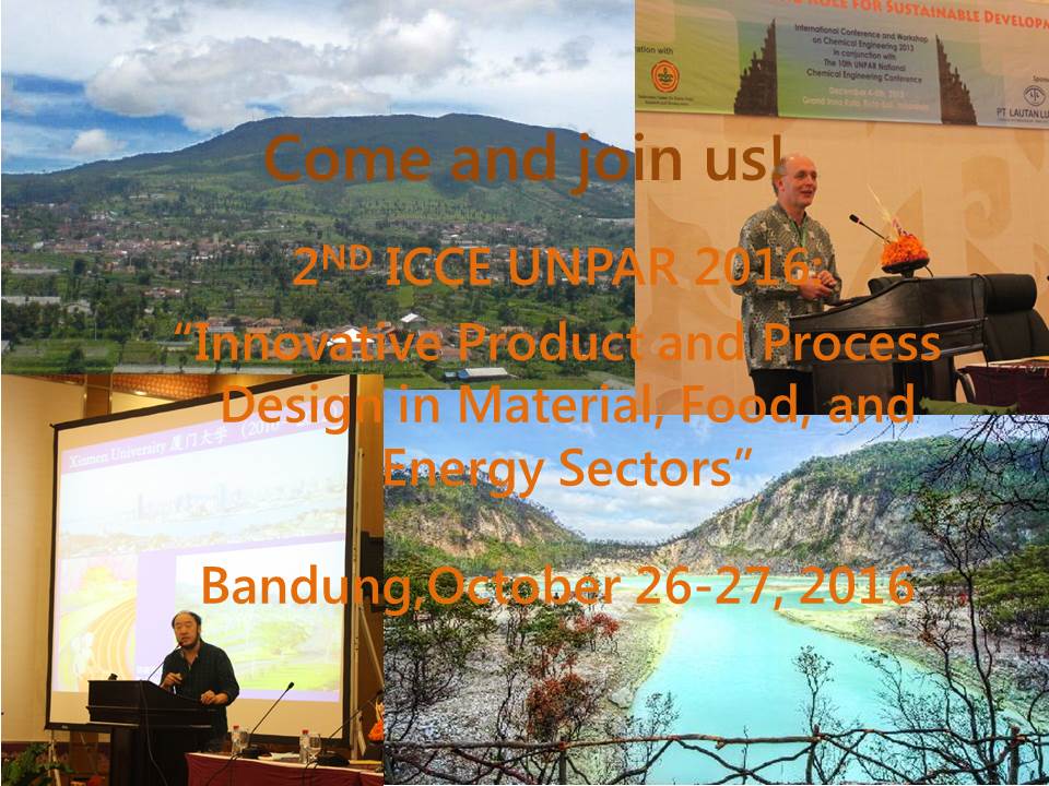 International Conference in Chemical Engineering (ICCE) UNPAR 2016