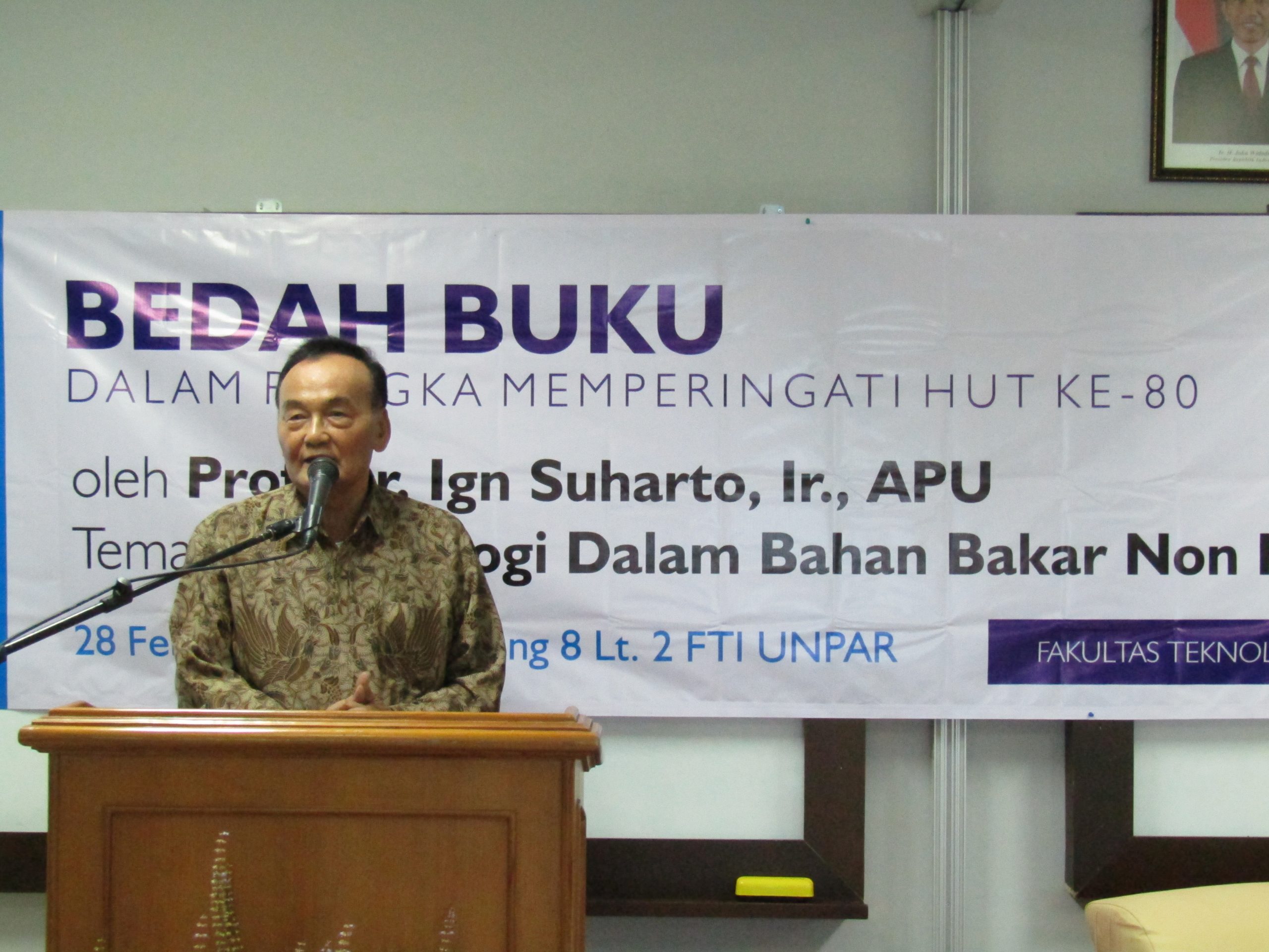Prof. Dr. Ign Suharto, Ir., A.P.U. : “Mulailah yang terakhir, akhirilah yang awal”