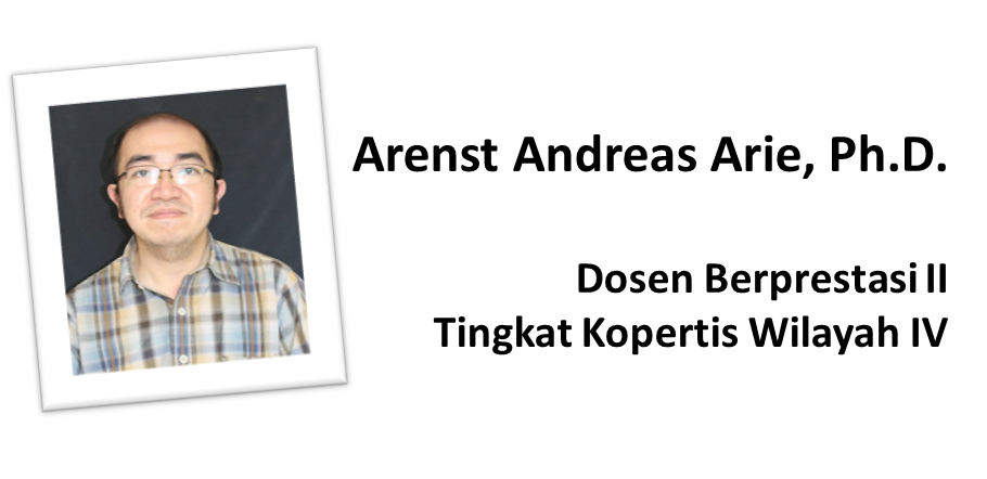 Arenst Andreas Arie, Ph.D.: Dosen Berprestasi ke-2 Tingkat Kopertis Wilayah IV