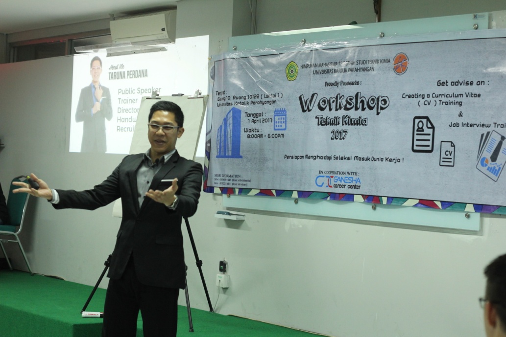 Workshop Teknik Kimia 2017: Persiapan Menghadapi Seleksi Dunia Kerja