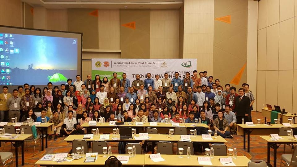 Seminar Nasional Teknik Kimia UNPAR 2017: “Teknologi Proses dan Produk Berbasis Sumber Daya Alam Indonesia”