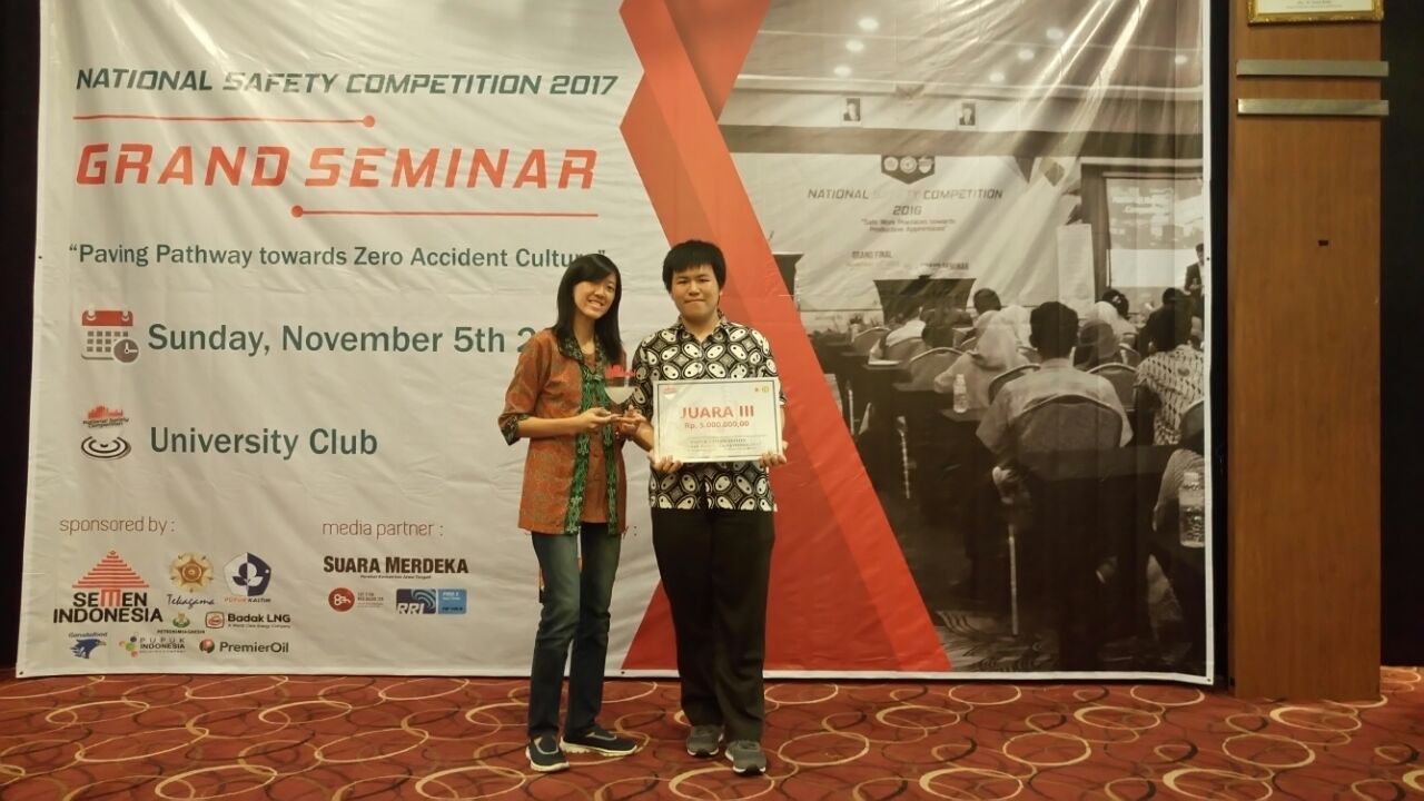 Mahasiswa Teknik Kimia UNPAR Raih Juara 3 dalam National Safety Competition 2017