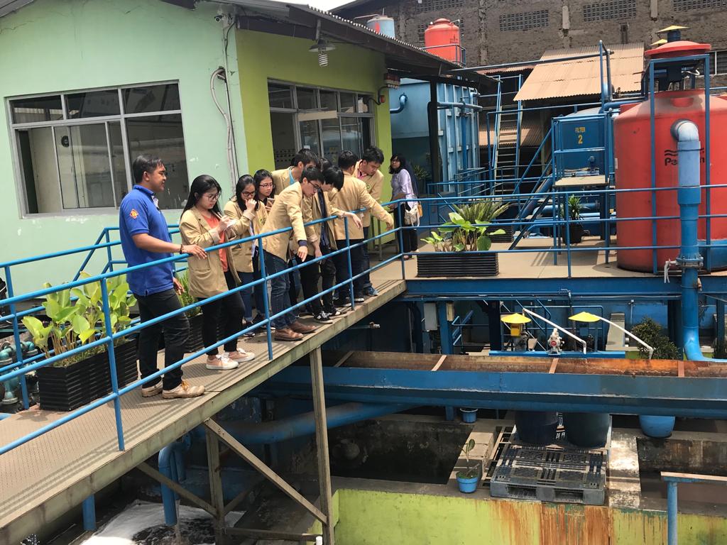 Kunjungan Mahasiswa TK UNPAR ke Instalasi Pengolahan Limbah PT Putera Mulia Terang Indah