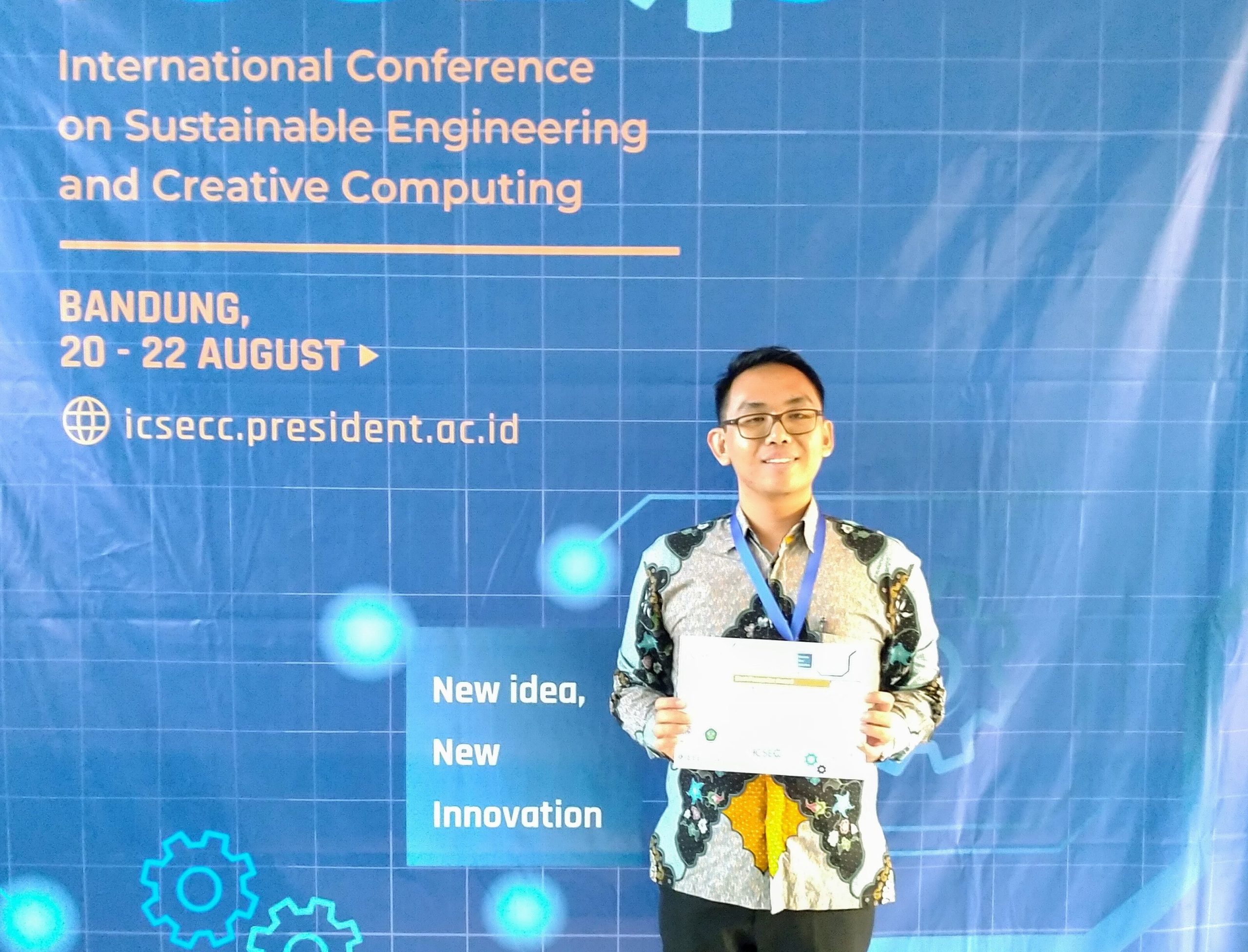 Dosen Teknik Kimia UNPAR Raih Best Presenter di Seminar Internasional ICSECC 2019