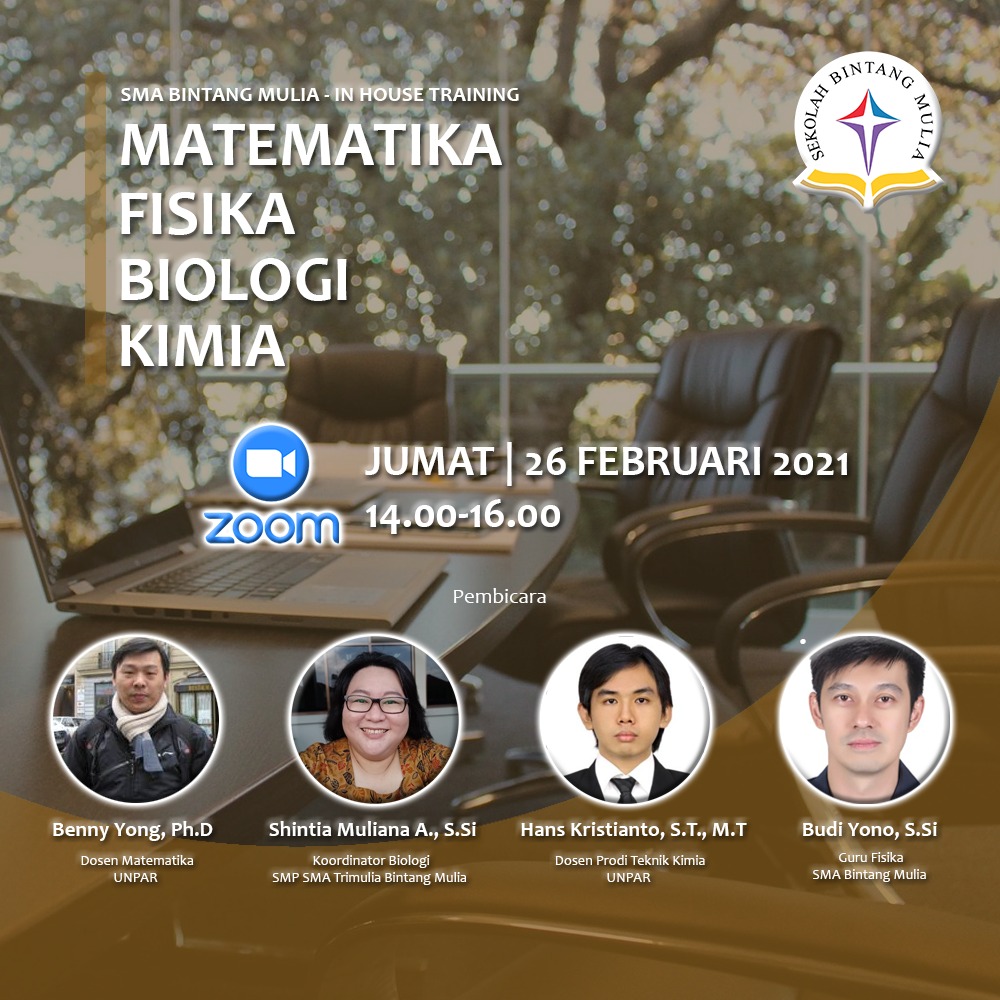 Dosen Teknik Kimia UNPAR sebagai Narasumber dalam Pelatihan Guru Kimia SMA Bintang Mulia – Trimulia