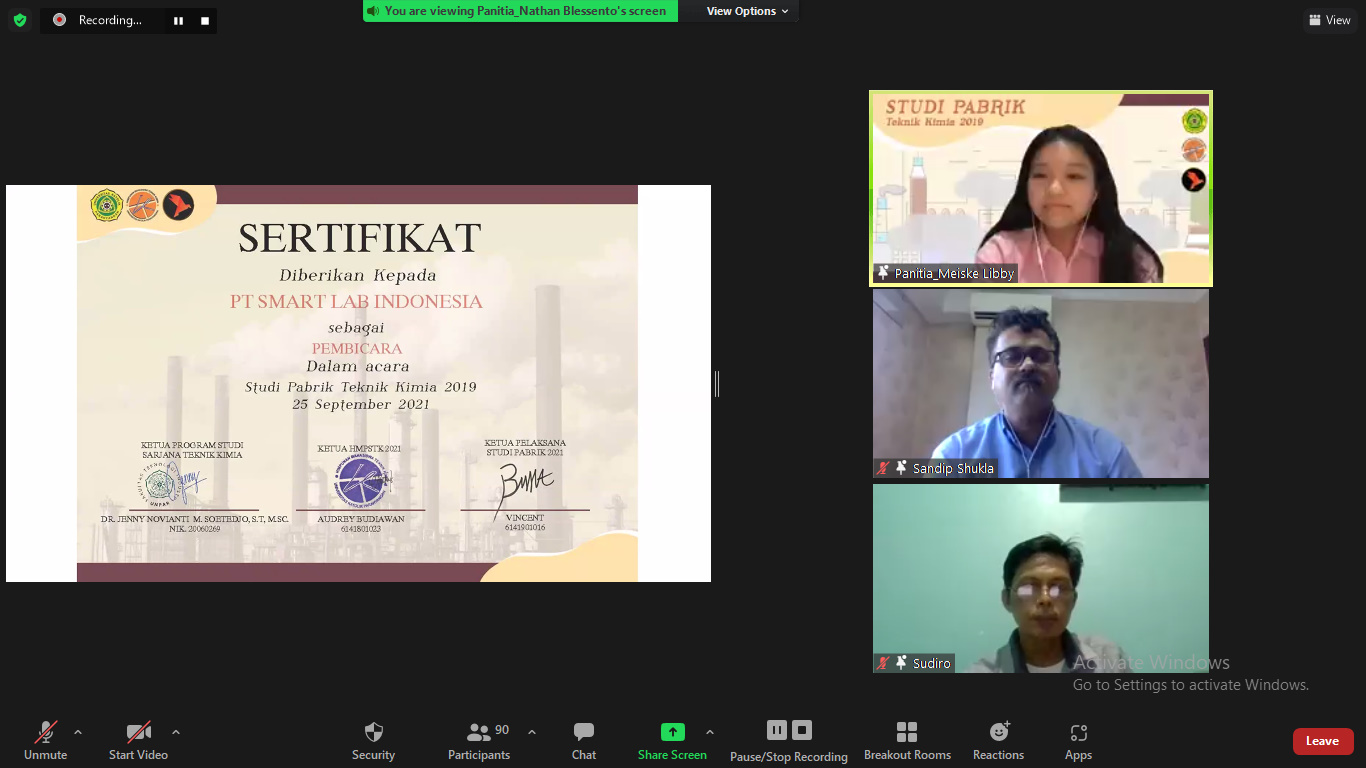 Studi Pabrik Angkatan 2019: Kunjungan Mahasiswa TK UNPAR ke PT Lautan Natural Krimerindo, PT Smartlab Indonesia