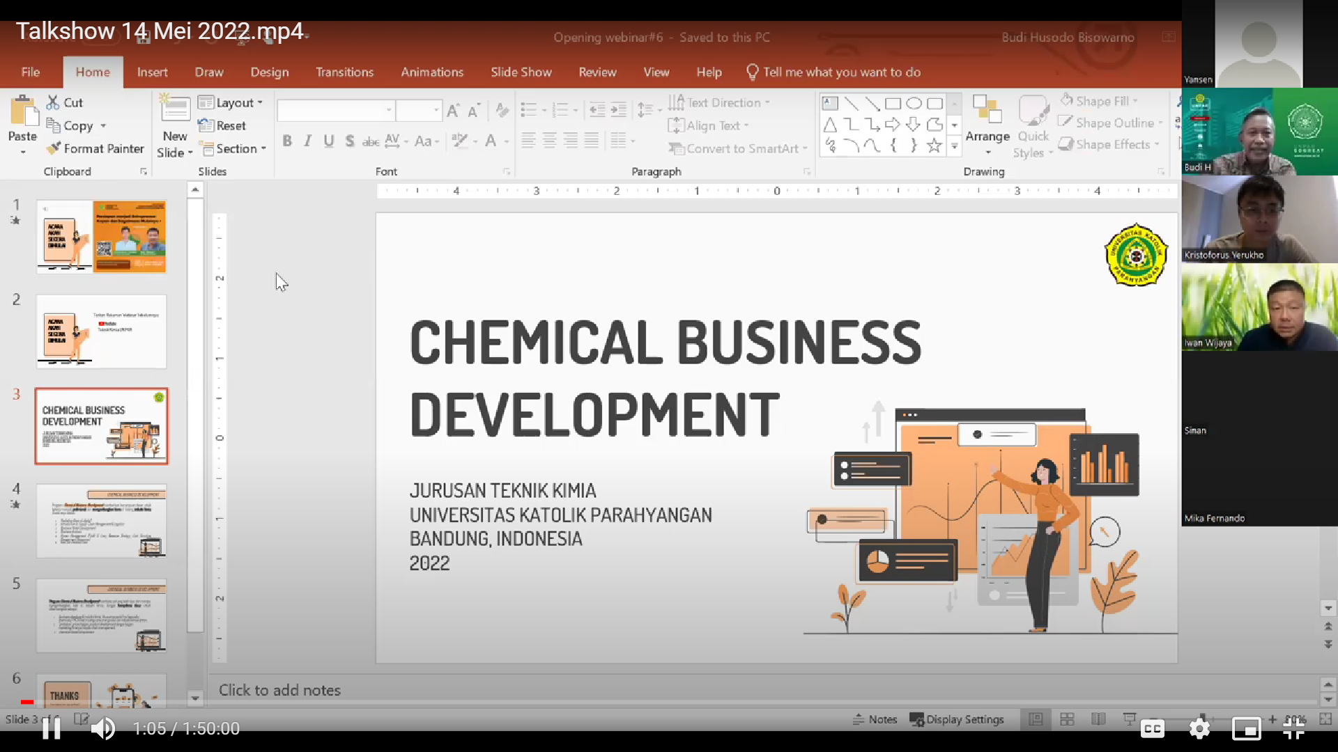 Chemical Business Development Seri ke-6: “Persiapan Menjadi Entrepreneur Kapan dan Bagaimana Mulainya?”