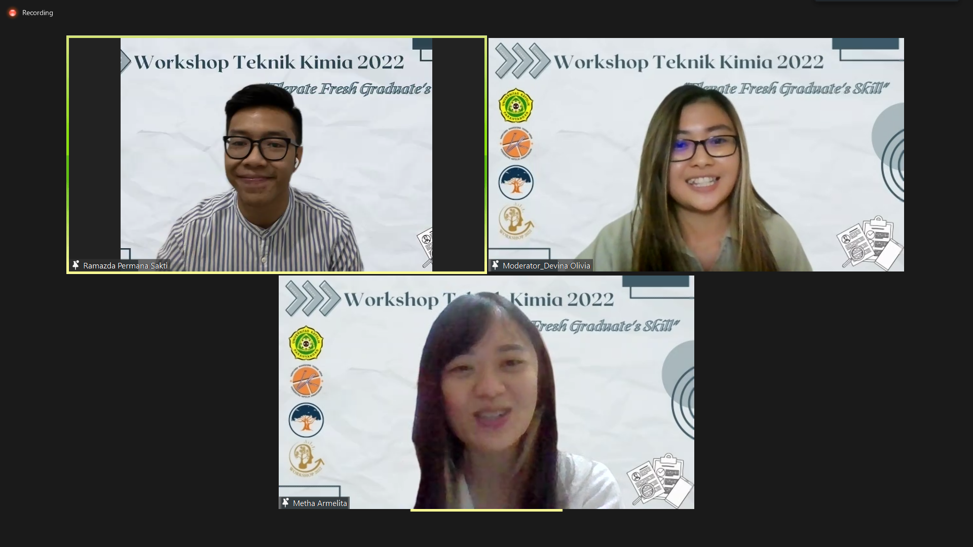 Workshop Teknik Kimia 2022 “Elevate Fresh Graduate’s Skill”