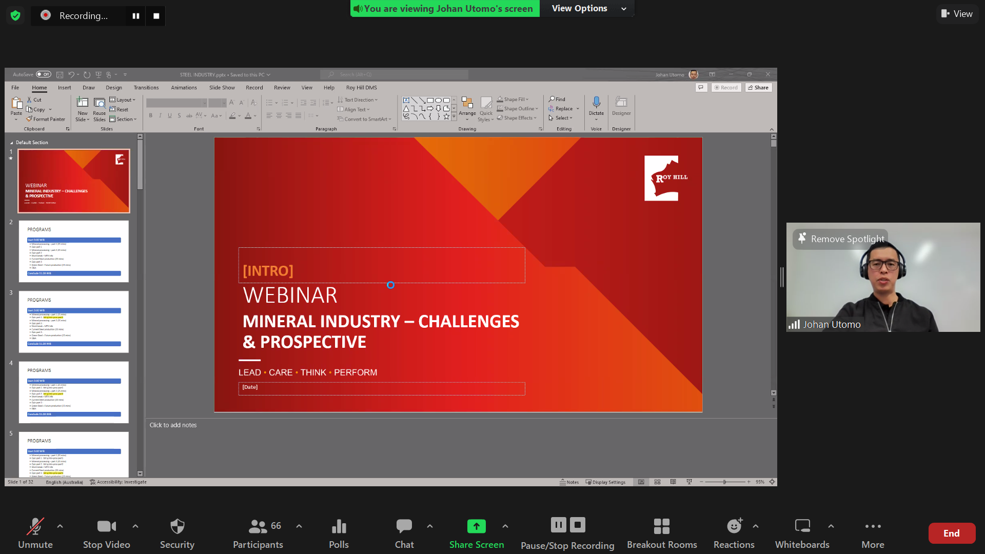 Webinar Magister TK dan Kuliah Tamu Proses Industri Kimia: Mineral Industry Challenges and Prospective
